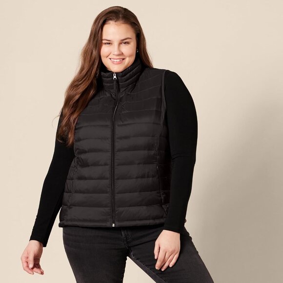 Womens Lightweight Water-Resistant Packable Puffer Vest - Picture 6 of 8
